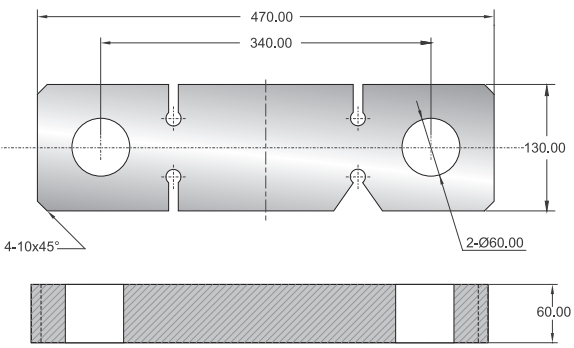 美國(guó)傳力Transcell BH 30t稱重傳感器尺寸圖